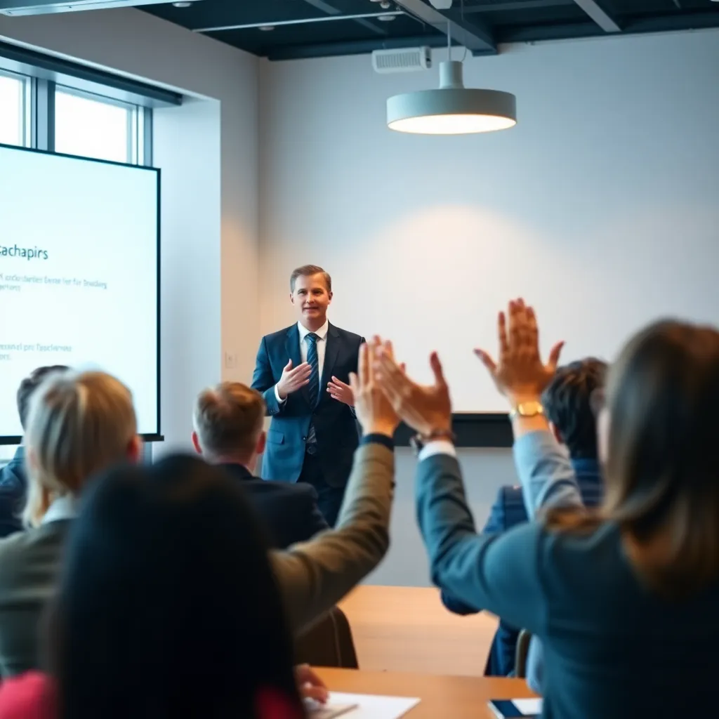 Visueel aantrekkelijke zakelijke presentatie